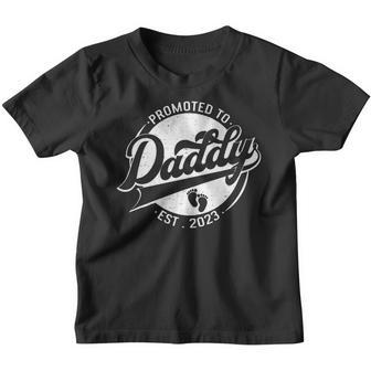 Promoted To Daddy Est 2023 Fathers Day For Men Boys Youth T-shirt - Thegiftio UK