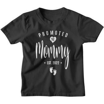 Promoted To Mommy 2022 First Time Mothers New Mom To Be Cool Gift Youth T-shirt - Monsterry AU