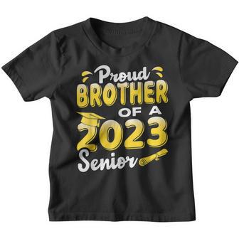 Proud Brother Of A 2023 Senior Funny Graduation Youth T-shirt - Thegiftio UK