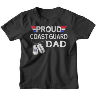 Proud Coast Guard Dad Coast Guard Graduation Dad Youth T-shirt - Seseable