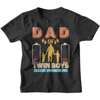 Proud Dad Of Twin Boys Classic Overachiever Fathers Day Youth T-shirt - Thegiftio UK