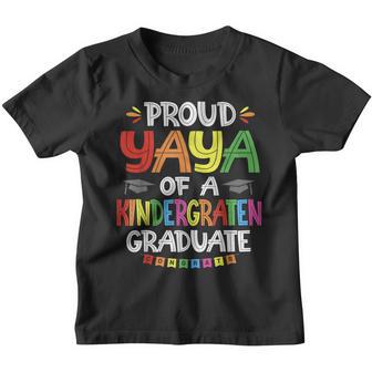 Proud Yaya Of A Kindergarten Grad Graduation Class Of 2023 Youth T-shirt - Thegiftio UK