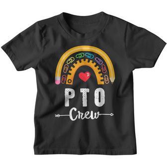 Pto Crew Parent School Volunr Board Mom Parent Teacher Youth T-shirt - Thegiftio UK
