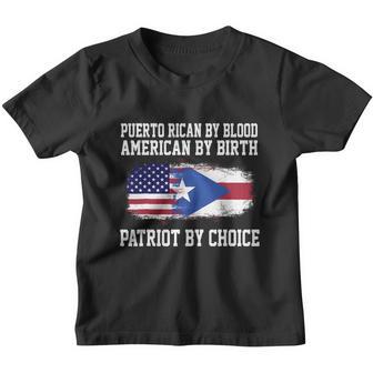Puerto Rican By Blood American By Birth Patriot Tshirt Youth T-shirt - Thegiftio UK