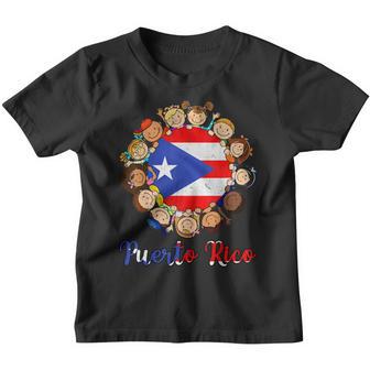Puerto Rican Flag Hispanic Heritage Boricua Puerto Rico Kids Youth T-shirt - Thegiftio UK