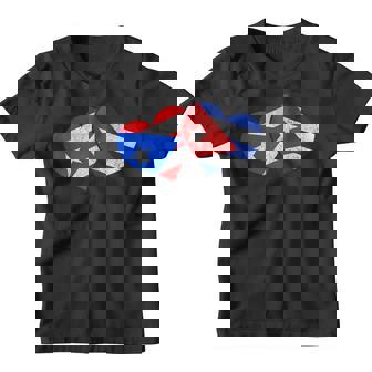 Puerto Rico & Cuba Pride Heritage Puerto Rican Cuban Flag Youth T-shirt - Thegiftio