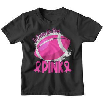 Pumpkin Fall In October We Wear Pink And Watch Football V6 Youth T-shirt - Thegiftio UK