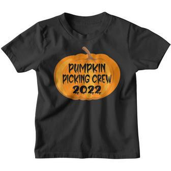 Pumpkin Picking Crew 2022- Halloween Fun Youth T-shirt - Thegiftio UK