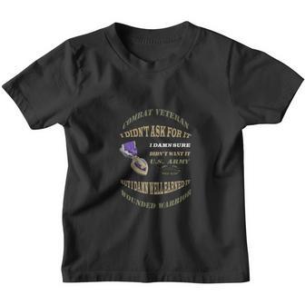Purple Heart Veteran Army Youth T-shirt - Thegiftio UK