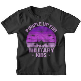 Purple Up For Military Kids Military Child Month Purple Kids Youth T-shirt | Mazezy