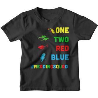 Reading Teacher Squad Oh The Places One Two Red Blue Fish Youth T-shirt - Thegiftio UK