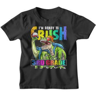 Ready Crush 3Rd Grade Dinosaur Backpack Back To School Boys Youth T-shirt - Thegiftio UK