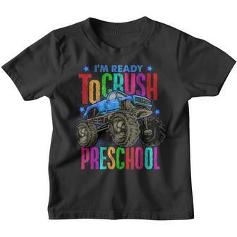 Ready To Crush Preschool Monster Truck Back To School Boys Youth T-shirt - Thegiftio UK