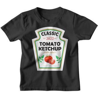 Red Ketchup Diy Costume Matching Couples Groups Halloween V10 Youth T-shirt - Thegiftio UK
