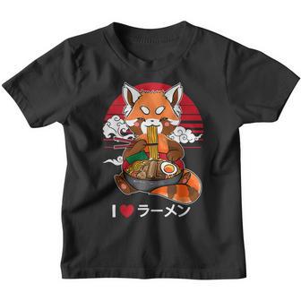 Red Panda Ramen Japanese Noodles Cute Kawaii Anime Gift Girl Youth T-shirt - Thegiftio UK