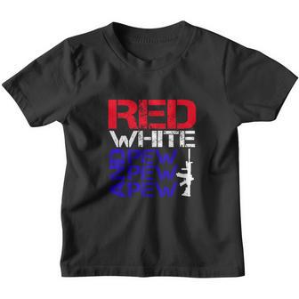 Red White And Pew Pew Pew V2 Youth T-shirt - Thegiftio UK