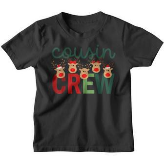 Reindeers Cousin Crew Christmas Light Matching Family 2022 Youth T-shirt - Thegiftio UK