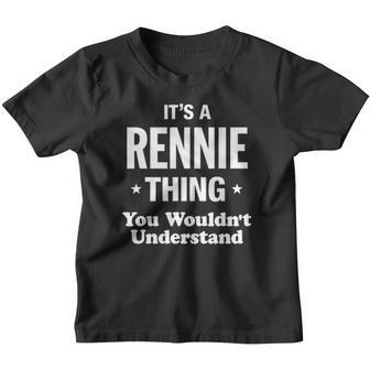 Rennie Thing Family Last Name Funny Youth T-shirt - Thegiftio UK