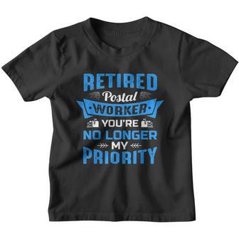 Retired Post Office Postal Worker Retirement Postman Gift Youth T-shirt - Thegiftio UK