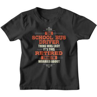 Retirement Gift For Women Men School Bus Drivers Youth T-shirt - Thegiftio UK