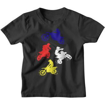 Retro Dirt Bike Boys Toddler Motocross Gift Youth T-shirt - Seseable