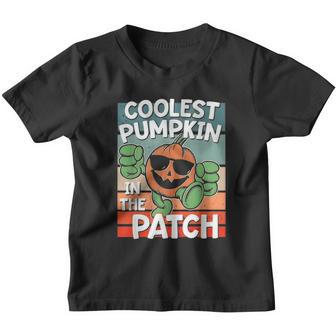 Retro Funny Halloween Coolest Pumpkin In The Patch Youth T-shirt - Thegiftio UK