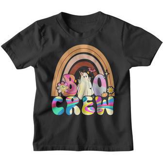 Retro Groovy Boo Crew Halloween Hippie Floral Ghost Boy Girl V10 Youth T-shirt - Thegiftio UK