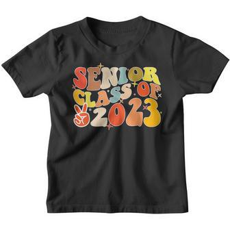Retro Groovy Funny Senior Graduation Class Of 2023 Graduate Youth T-shirt - Thegiftio UK