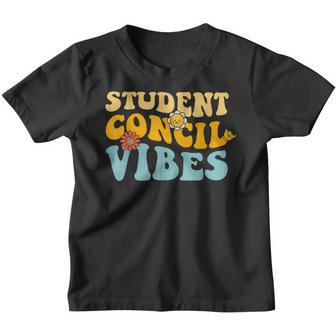 Retro Groovy Teacher Student Council Vibes Women Kids Youth T-shirt - Thegiftio UK
