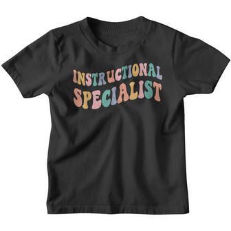 Retro Support Squad Back To School Instructional Specialist Youth T-shirt - Thegiftio UK