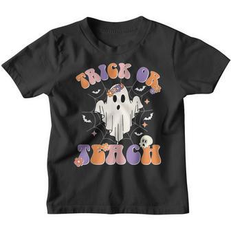 Retro Trick Or Teach Teacher Halloween Costume Men Women V5 Youth T-shirt - Thegiftio UK