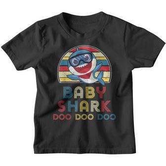 Retro Vintage Baby Sharks Gift For Kids Boys Youth T-shirt - Seseable