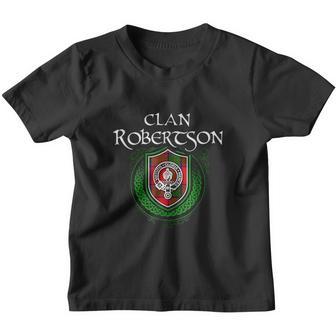Robertson Surname Scottish Clan Tartan Crest Badge Youth T-shirt - Thegiftio UK