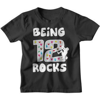 Rock Climbing Funny 12 Years Old 12Th Birthday Gift For Kids Youth T-shirt - Thegiftio UK