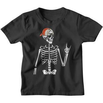 Rocker Skeleton Hand Rock On Funny Halloween Costume Youth T-shirt - Thegiftio UK