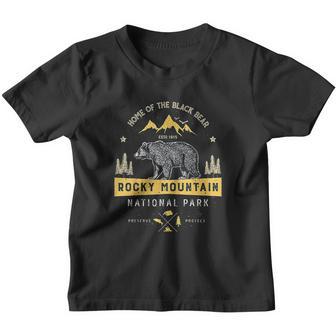 Rocky Mountain National Park Vintage Colorado Bear Youth T-shirt - Thegiftio UK