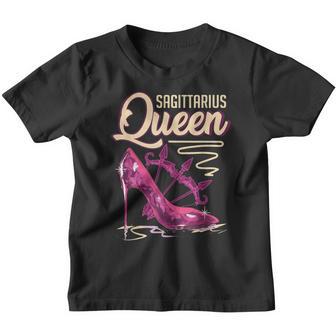 Sagittarius Queen Dec Born Wife Mom Girls She Christmas Gift Youth T-shirt - Thegiftio UK