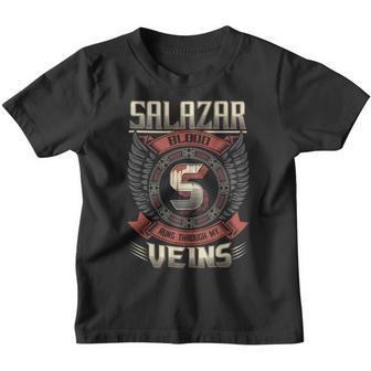 Salazar Blood Run Through My Veins Name Youth T-shirt - Thegiftio UK