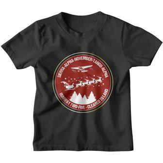Santa Airlines Aviation Holiday Retro Pilot Christmas Youth T-shirt - Monsterry CA