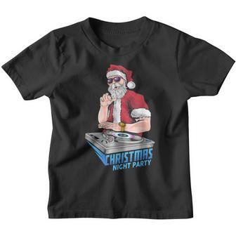 Santa Claus Hip Hop Dj Music Xmas Pajama Christmas Party Youth T-shirt - Thegiftio UK