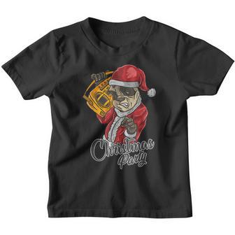 Santa Claus Panda Boombox Hip Hop Dj Music Christmas Party Youth T-shirt - Thegiftio UK