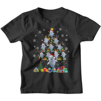 Santa Elf Reindeer Mana Xmas Tree Xmas Light Mana Youth T-shirt - Thegiftio UK