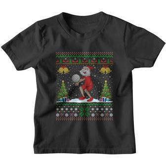 Santa Playing Volleyball Xmas Gift Ugly Volleyball Christmas Gift Youth T-shirt - Monsterry UK