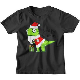 Santa Saurus Santa Claus Dinosaur Christmas Pajama Boys Men Youth T-shirt - Thegiftio UK