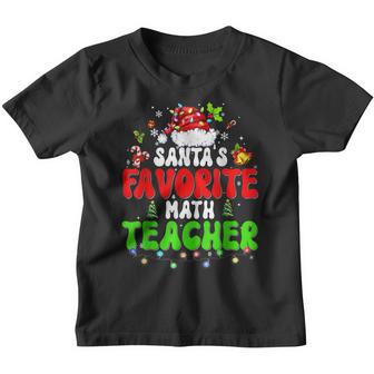 Santas Favorite Dance Teacher Group Matching Christmas 2022 Youth T-shirt - Thegiftio UK