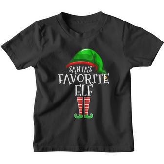 Santas Favorite Elf Group Matching Family Christmas Gift Tshirt Youth T-shirt - Monsterry
