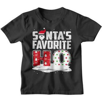 Santas Favorite Ho Xmas Christmas Santa Hat Funny Gifts Youth T-shirt - Thegiftio UK