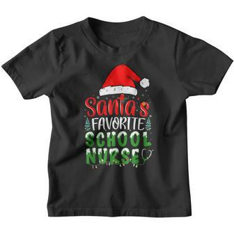 Santas Favorite School Nurse Christmas School Nursing Youth T-shirt - Seseable