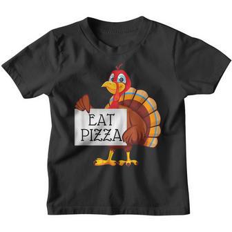 Save Aturkey Eat Pizza Adult Vegan Kids Funny Thanksgiving Youth T-shirt - Thegiftio UK
