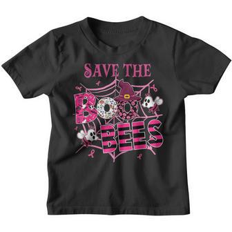 Save The Boobees Boo Bees Breast Cancer Halloween Women Youth T-shirt - Thegiftio UK